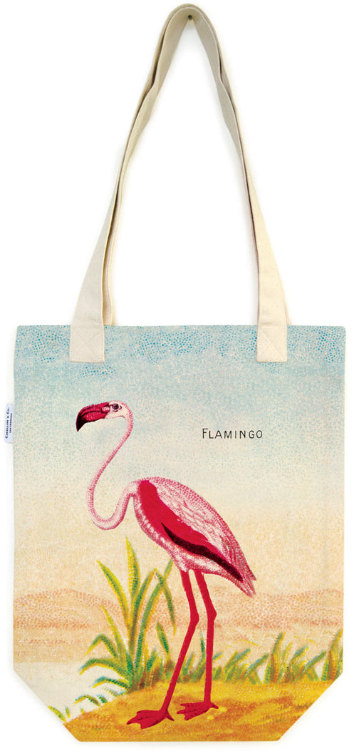 Cavallini Tote Bag-Flamingo (Limited) - Paperclassic & co.
