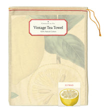 Cavallini Tea Towel – Citrus - Paperclassic & co.