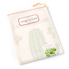 Cavallini Tea Towel-succulents - Paperclassic & co.
